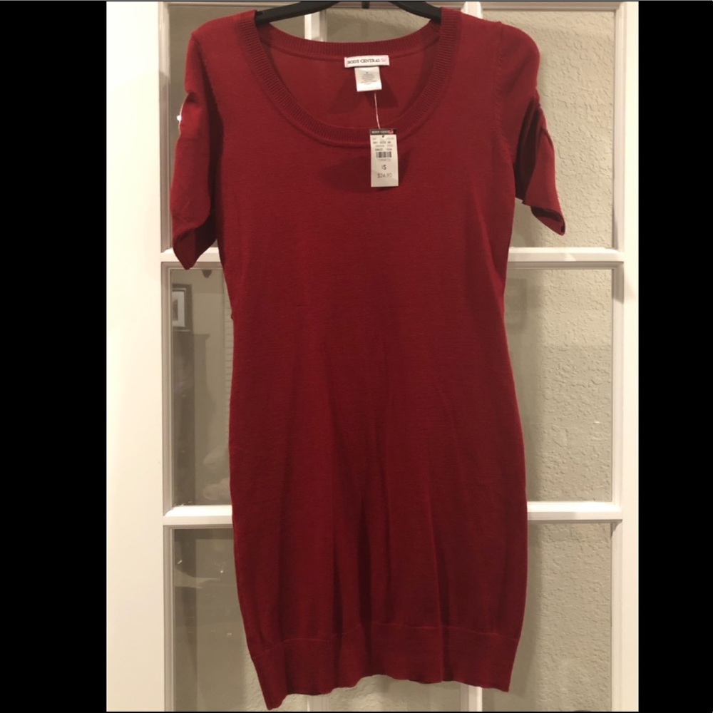 Body central body con red dress size small